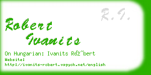 robert ivanits business card